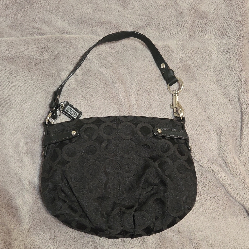 Y2K Style! Coach Black Shoulder Bag Small - Picture 2 of 8